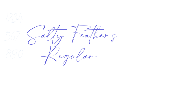 Salty Feathers Regular font