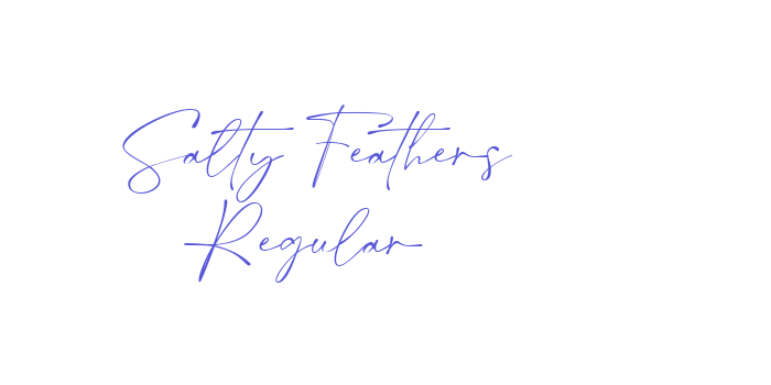 Salty Feathers Regular Font Download