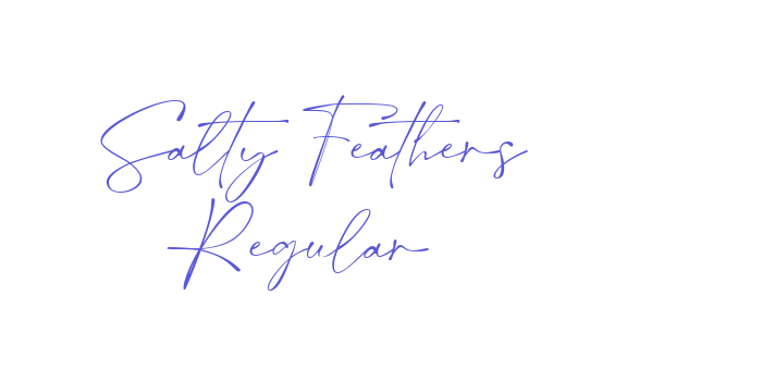 Salty Feathers Regular Font