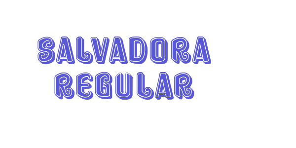 Salvadora Regular font free