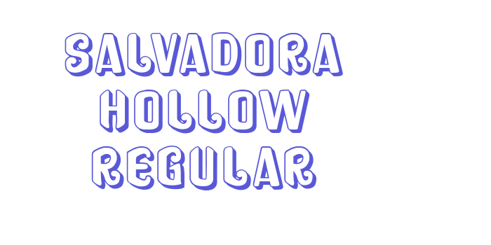 Salvadora Hollow Regular Font Download