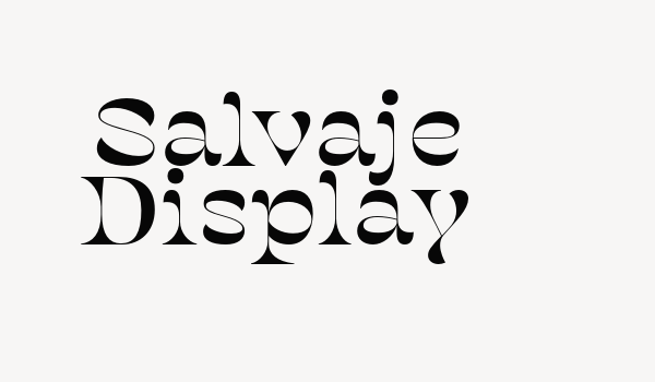 Salvaje Display Font