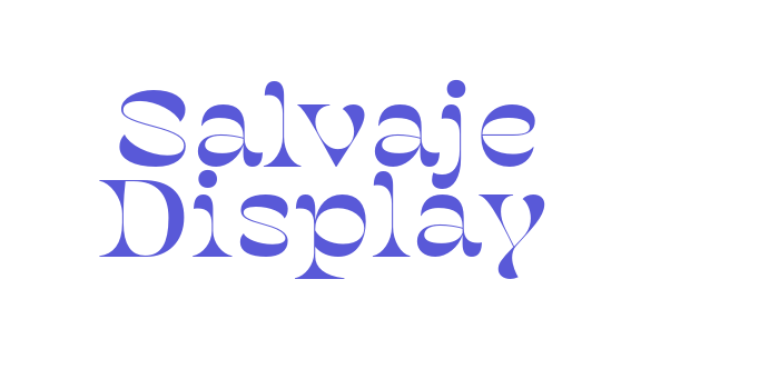 Salvaje Display Font Download