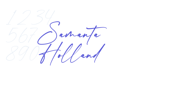 Samanta Holland font free