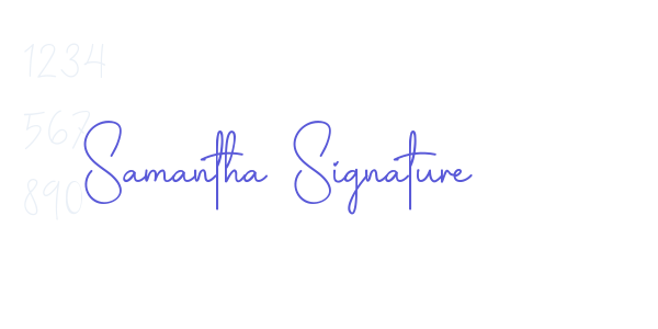 Samantha Signature font free