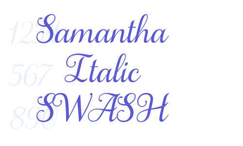 Samantha Italic SWASH Font