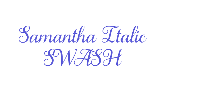 Samantha Italic SWASH Font Download