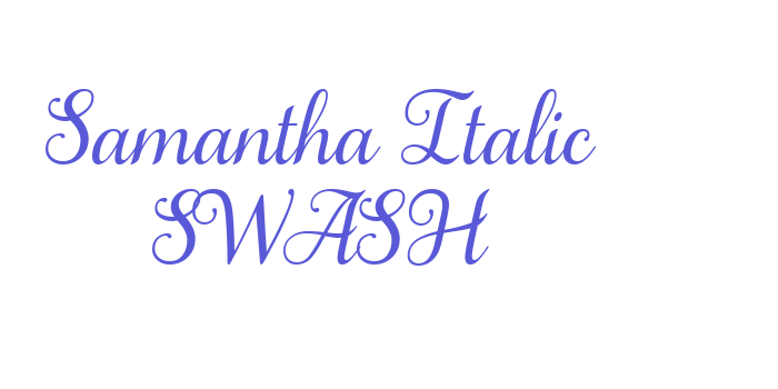 Samantha Italic SWASH Font