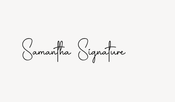 Samantha Signature Font