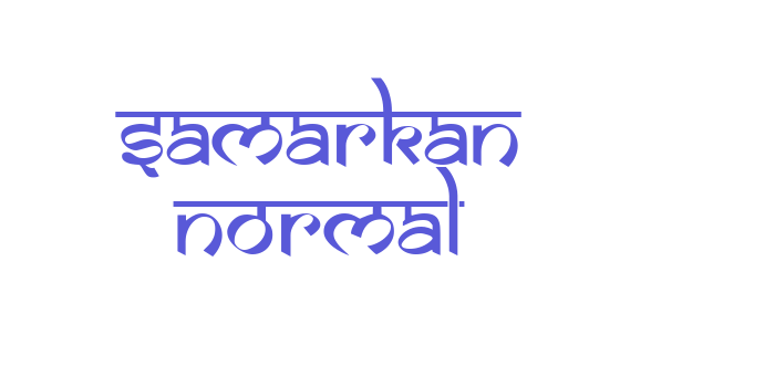 Samarkan Normal Font Download