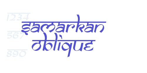 Samarkan Oblique-font-download