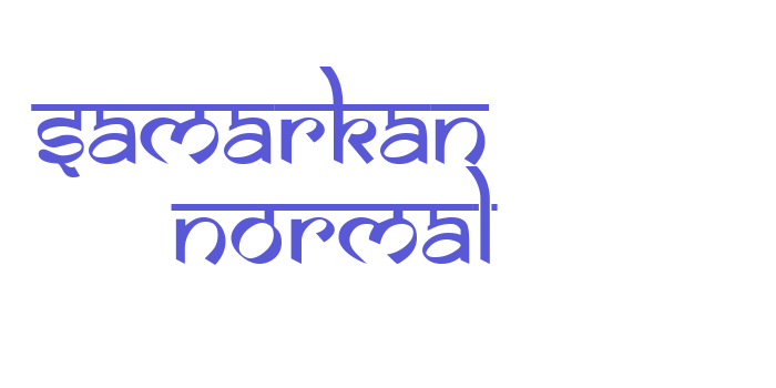 Samarkan      Normal Font