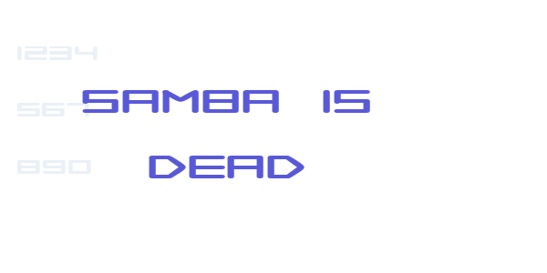 Samba is Dead font free