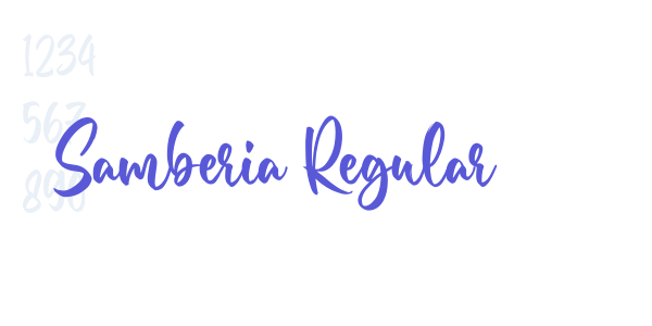 Samberia Regular font free