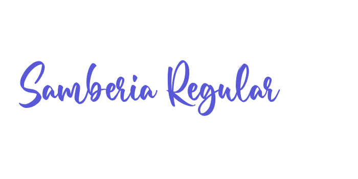 Samberia Regular Font