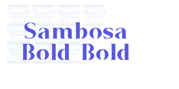 Sambosa Bold Bold font free