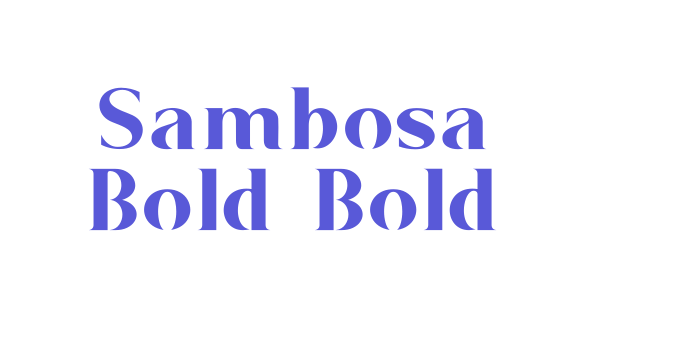 Download Sambosa Bold Bold Font