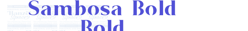Sambosa Bold Bold-font