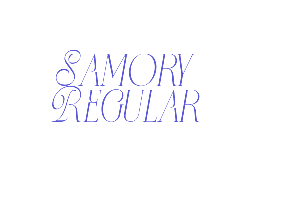 Samory Regular Font