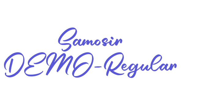 Samosir DEMO-Regular Font Download