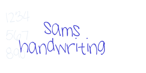 Sams handwriting-font-download