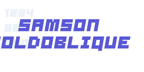 Samson BoldOblique font