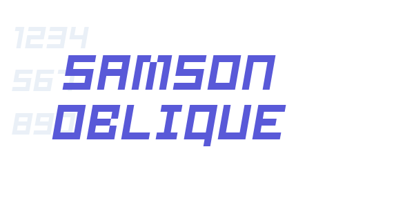 Samson Oblique font