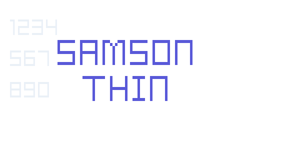 Samson Thin font