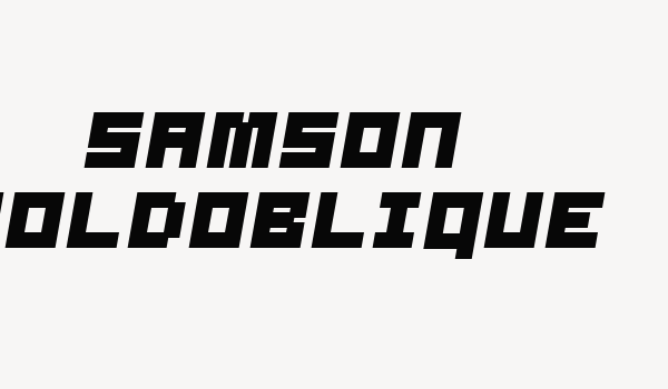 Samson BoldOblique Font