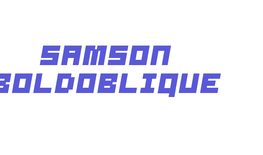 Samson BoldOblique Font