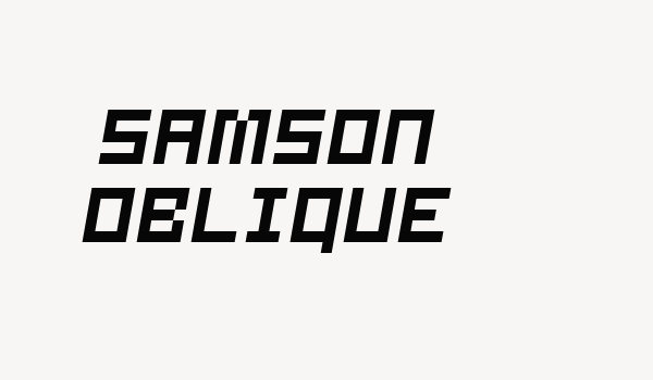 Samson Oblique Font