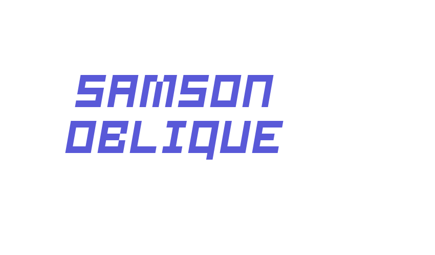 Samson Oblique Font