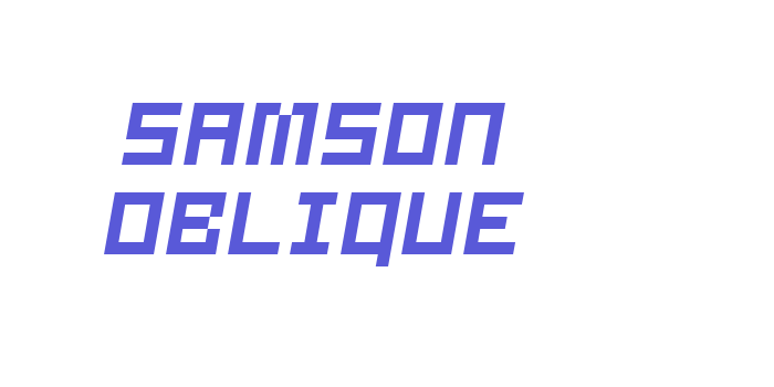 Samson Oblique Font Download