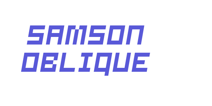 Samson Oblique Font