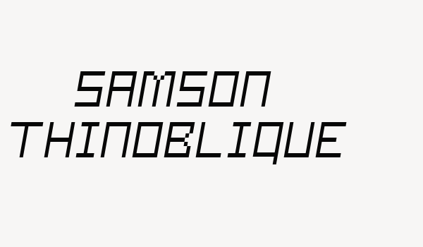 Samson ThinOblique Font