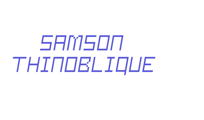 Samson ThinOblique Font