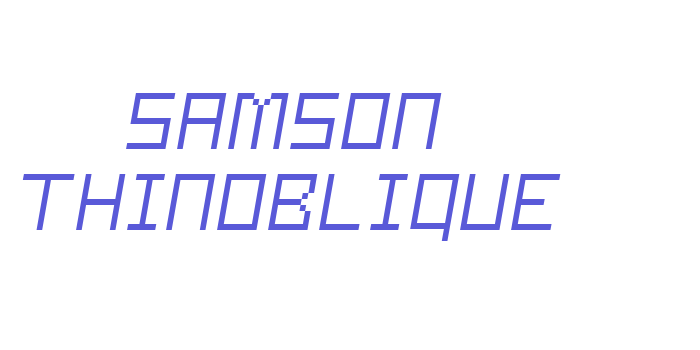 Samson ThinOblique Font Download