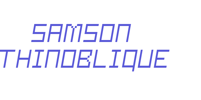 Samson ThinOblique Font