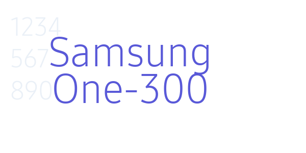 Samsung One-300 font free