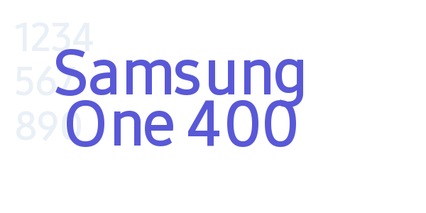 Samsung One 400 font