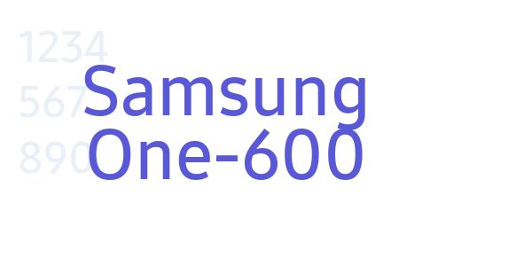 Samsung One-600 font free