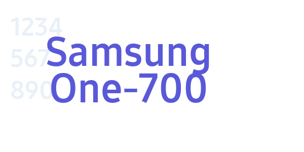 Samsung One-700 font free