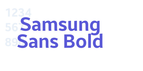 Samsung Sans Bold font free