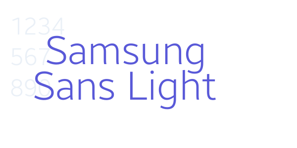 Samsung Sans Light font free