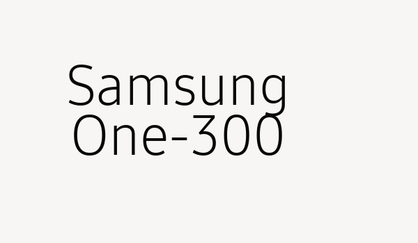 Samsung One-300 Font