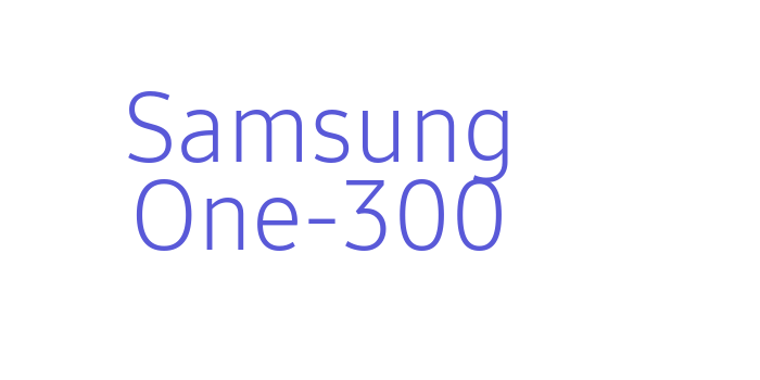 Download Samsung One-300 Font