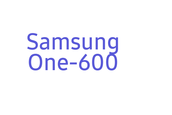 Samsung One-600 Font