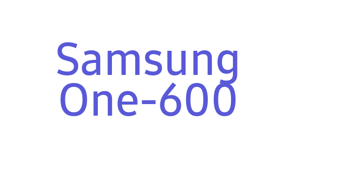 Download Samsung One-600 Font