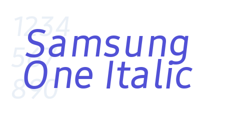 Samsung One Italic-font-download