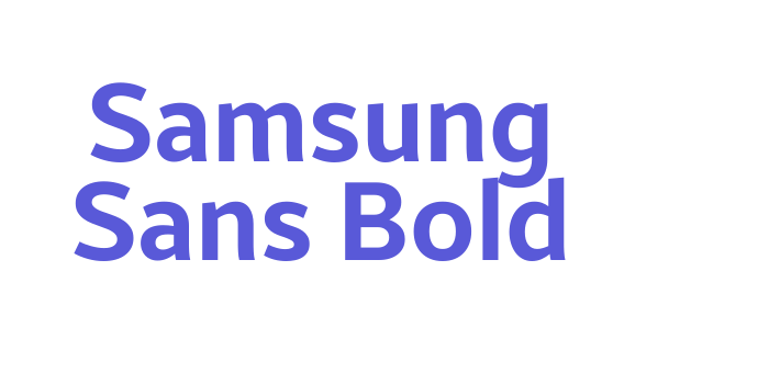 Samsung Sans Bold Font